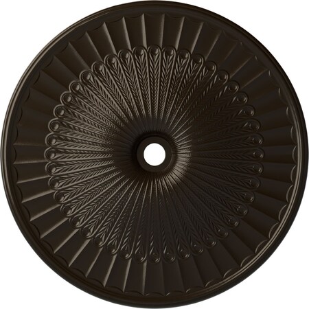Ekena Millwork Galveston Ceiling Medallion (Fits Canopies up to 5 7/8"), 51"OD x 3 5/8"ID x 3 3/8"P, Stone Hearth CM51GLSHF